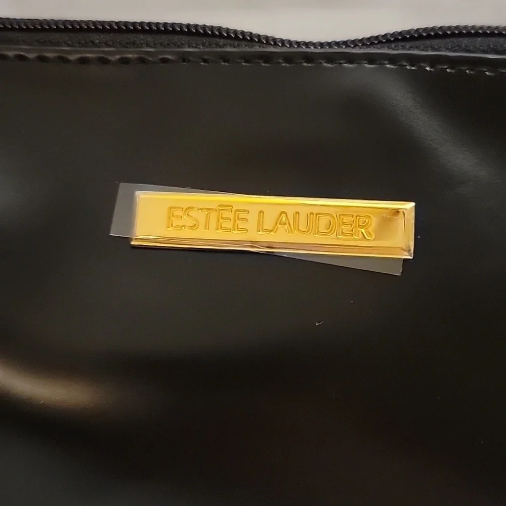Estee Lauder  Black PVC Make up Bag